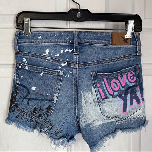 AEO VINTAGE HIGH RISE FESTIVAL SHORT - Picture 6 of 11